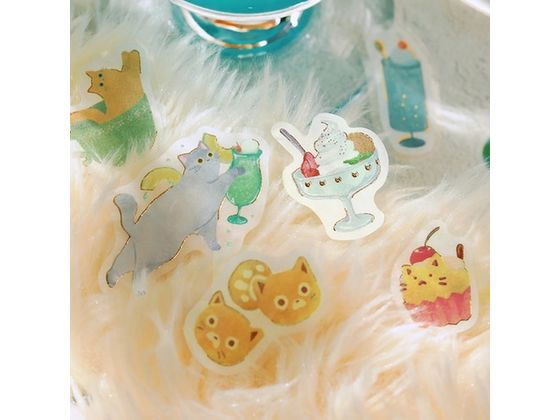 BGM フレークシール にゃんカフェ メロン BS-FG160 1個（ご注文単位1個）【直送品】