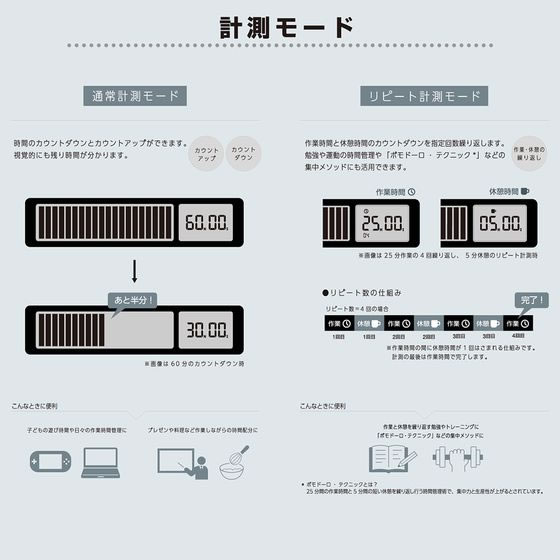 キングジム ビジュアルバータイマー 黒 VBT10-BK 1個（ご注文単位1個）【直送品】