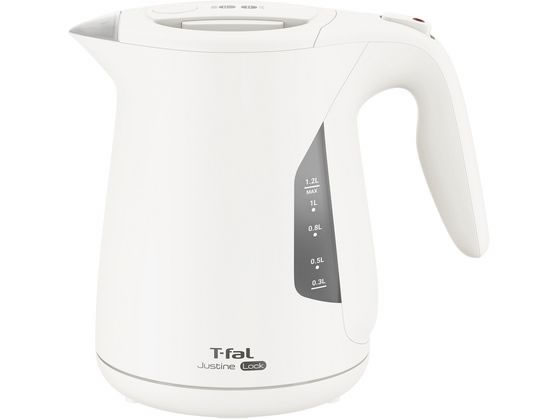 T-fal ジャスティン ロック ホワイト 1.2L KO5901JP 1個（ご注文単位1個）【直送品】