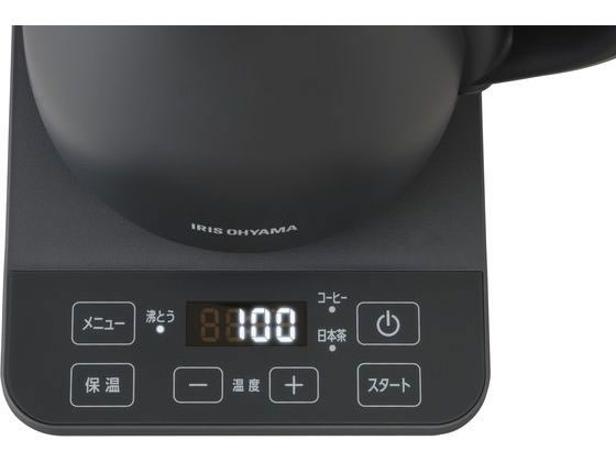 アイリスオーヤマ 湯漏れ防止ドリップケトル 温調タイプ IKE-C800T-H 1台(ご注文単位1台)【直送品】