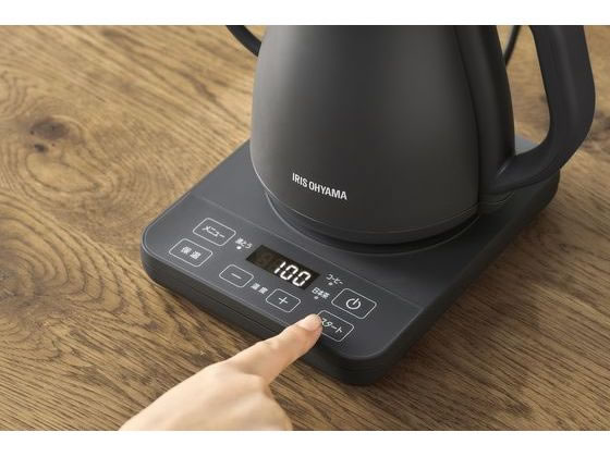 アイリスオーヤマ 湯漏れ防止ドリップケトル 温調タイプ IKE-C800T-H 1台(ご注文単位1台)【直送品】