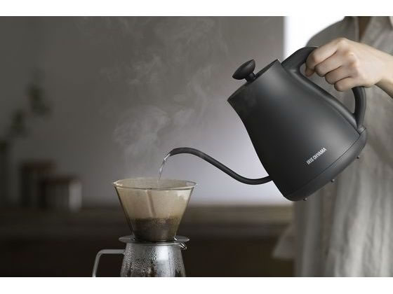 アイリスオーヤマ 湯漏れ防止ドリップケトル 温調タイプ IKE-C800T-H 1台(ご注文単位1台)【直送品】