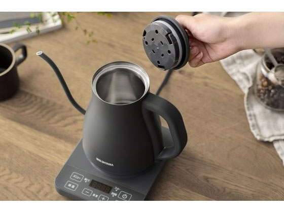 アイリスオーヤマ 湯漏れ防止ドリップケトル 温調タイプ IKE-C800T-H 1台(ご注文単位1台)【直送品】