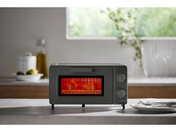 アイリスオーヤマ オーブントースター2枚焼き ウォームグレー EOT-201-H 1台（ご注文単位1台）【直送品】