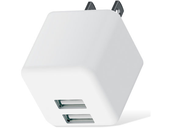 エレコム AC充電器 USBポート×2 2.4A出力 MPA-ACU11WH 1個（ご注文単位1個）【直送品】