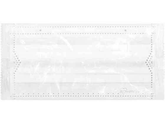 アイリス DAILYFITMASK なめらかタッチ ふつう ホワイト 50枚 1箱(ご注文単位1箱)【直送品】