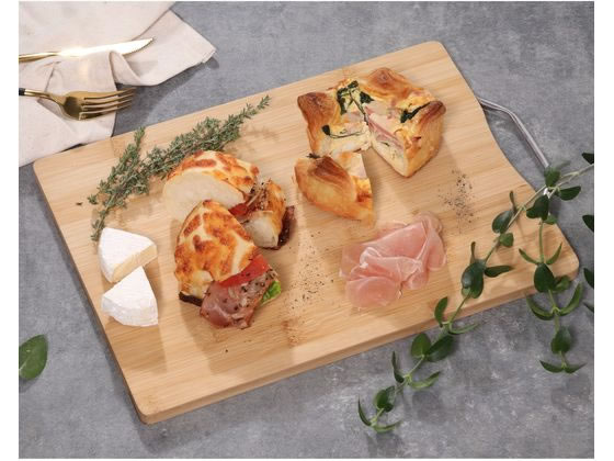 不二貿易 バンブーカッティングボード スクエア 35cm 40114 1個(ご注文単位1個)【直送品】