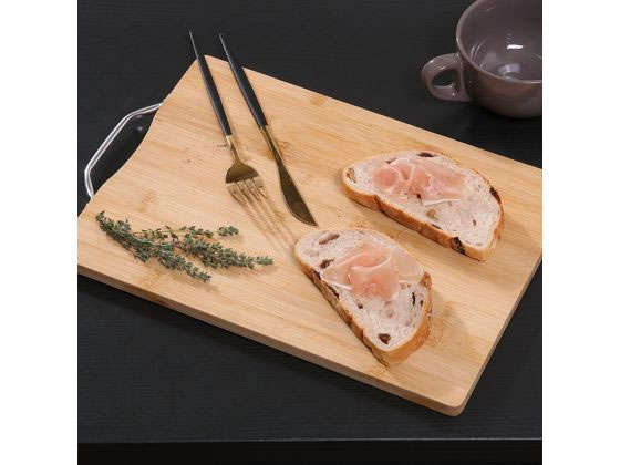 不二貿易 バンブーカッティングボード スクエア 35cm 40114 1個(ご注文単位1個)【直送品】