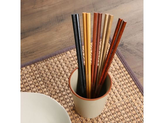 不二貿易 八角箸 5膳 15418 1パック(ご注文単位1パック)【直送品】