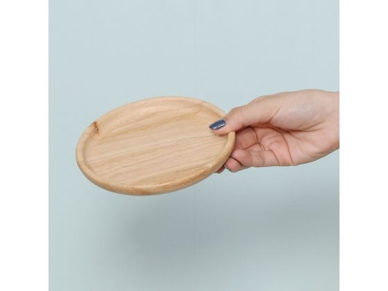 不二貿易 木製ラウンドディッシュ S ボヌール 96217 1個(ご注文単位1個)【直送品】