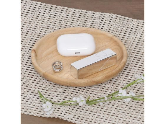 不二貿易 木製ラウンドディッシュ S ボヌール 96217 1個(ご注文単位1個)【直送品】