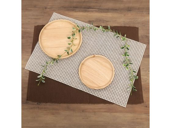 不二貿易 木製ラウンドディッシュ S ボヌール 96217 1個(ご注文単位1個)【直送品】