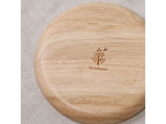 不二貿易 木製ラウンドディッシュ S ボヌール 96217 1個(ご注文単位1個)【直送品】
