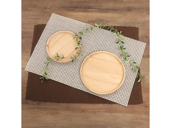 不二貿易 木製ラウンドディッシュ M ボヌール 96218 1個(ご注文単位1個)【直送品】