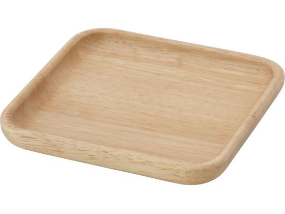 不二貿易 木製スクエアディッシュ S ボヌール 96219 1個（ご注文単位1個）【直送品】