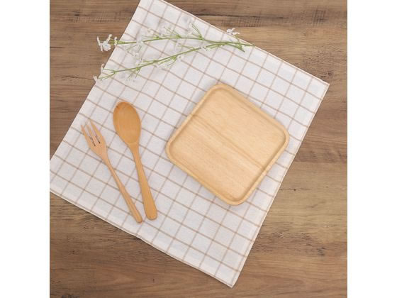 不二貿易 木製スクエアディッシュ S ボヌール 96219 1個(ご注文単位1個)【直送品】