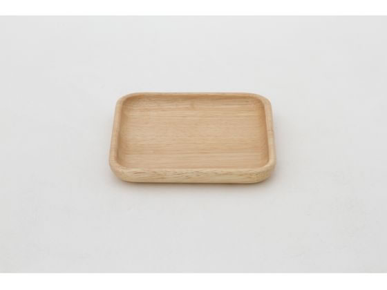 不二貿易 木製スクエアディッシュ S ボヌール 96219 1個(ご注文単位1個)【直送品】