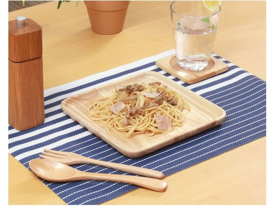 不二貿易 木製スクエアディッシュ M ボヌール 96220 1個(ご注文単位1個)【直送品】