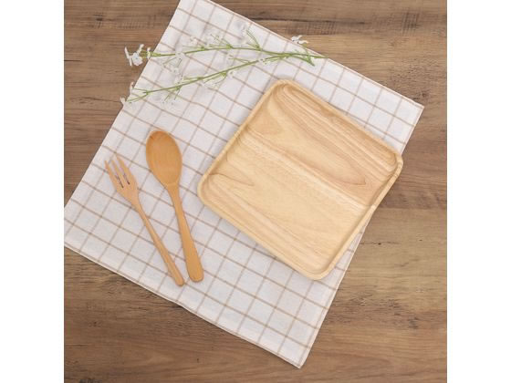 不二貿易 木製スクエアディッシュ M ボヌール 96220 1個(ご注文単位1個)【直送品】