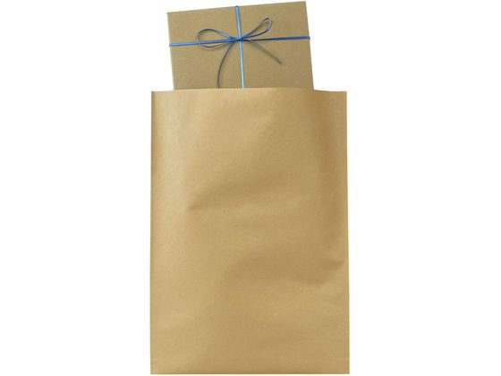 今村紙工 底マチ付き未晒し宅配袋 フタ付き 320サイズ 100枚 1袋(ご注文単位1袋)【直送品】