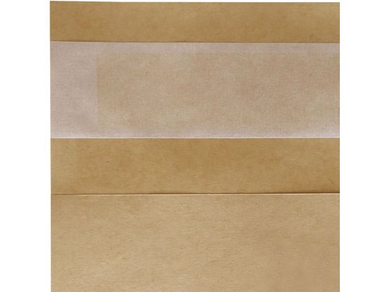 今村紙工 底マチ付き未晒し宅配袋 フタ付き 320サイズ 100枚 1袋(ご注文単位1袋)【直送品】