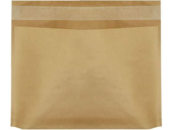 今村紙工 底マチ付き未晒し宅配袋 フタ付き 340サイズ 100枚 1袋(ご注文単位1袋)【直送品】