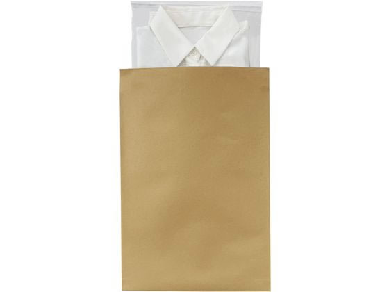 今村紙工 底マチ付き未晒し宅配袋 フタ付き 370サイズ 100枚 1袋(ご注文単位1袋)【直送品】