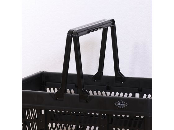 不二貿易 折りたたみコンテナ L ブラック 86450 1個(ご注文単位1個)【直送品】