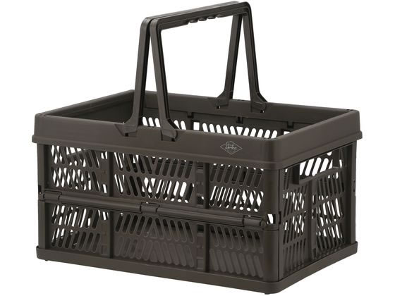 不二貿易 折りたたみコンテナ L カーキ 86449 1個（ご注文単位1個）【直送品】