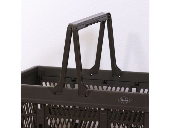 不二貿易 折りたたみコンテナ L カーキ 86449 1個(ご注文単位1個)【直送品】