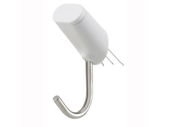 レック 穴の目立たないピンフック ホワイト 3個入 H00405 1パック(ご注文単位1パック)【直送品】