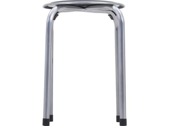 不二貿易 パイプ丸イス FB-01BK(1010BK) 88623 1脚（ご注文単位1脚）【直送品】