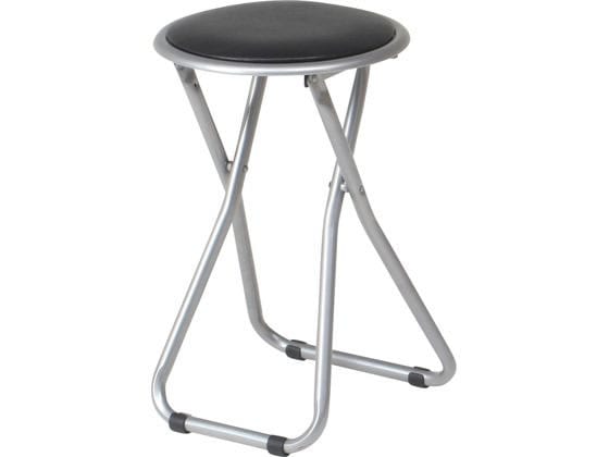 不二貿易 パイプ折りたたみイス FB-02BK(1010BK) 88624 1脚（ご注文単位1脚）【直送品】