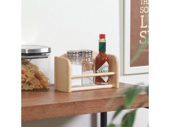 不二貿易 木製スパイスラック ボヌール 22650 1個（ご注文単位1個）【直送品】