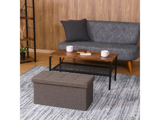 不二貿易 ハント ストレージベンチ 6030 チャコール 86140 1台(ご注文単位1台)【直送品】