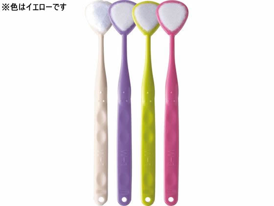 SHIKIEN 舌用ブラシ W-1(ダブルワン)抗菌タイプ イエロー 1本（ご注文単位1本）【直送品】