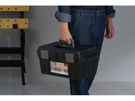 アイリスオーヤマ ツールケース M ブラック・サンドベージュ TCR-500 1個(ご注文単位1個)【直送品】