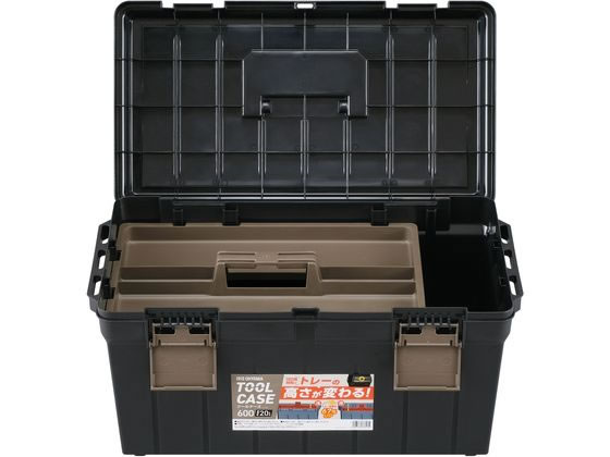 アイリスオーヤマ ツールケース L ブラック・サンドベージュ TCR-600 1個(ご注文単位1個)【直送品】