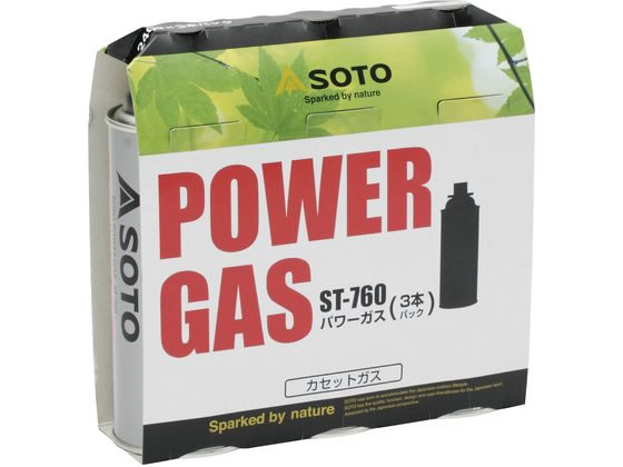 SOTO SOTO パワーガス 3本パック ST-7601 1パック(ご注文単位1パック)【直送品】