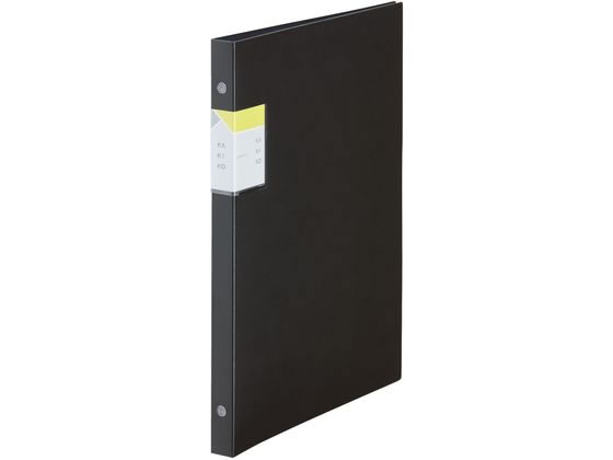 キングジム クリアーファイル カキコ 差替式 10枚 20ポケット A4 黒 1冊(ご注文単位1冊)【直送品】