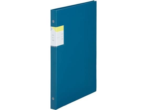 キングジム クリアーファイル カキコ 差替式 10枚 20ポケット A4 ネイビー 1冊(ご注文単位1冊)【直送品】