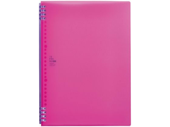 キングジム リングノート テフレーヌ ネオ A4 ピンク 9856TTENE-001 1冊（ご注文単位1冊）【直送品】