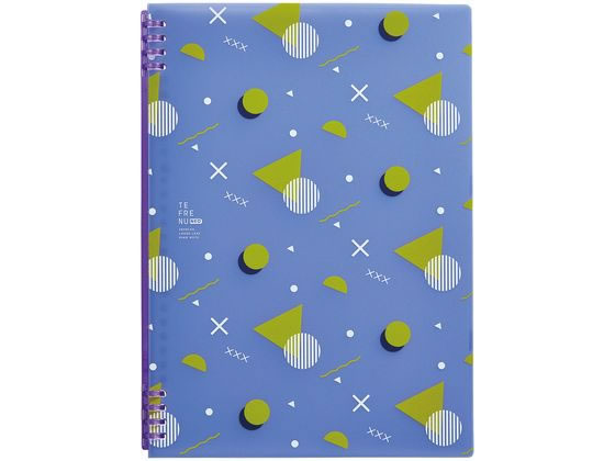 キングジム リングノート テフレーヌ ネオ A4 青 9856TTENE-004 1冊（ご注文単位1冊）【直送品】