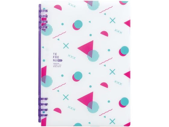 キングジム リングノート テフレーヌ ネオ A5 白 9854TTENE-003 1冊（ご注文単位1冊）【直送品】