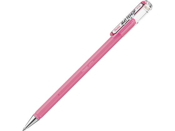 ぺんてる ゲルボールペン マットホップ 1.0mm ライトピンク K110-VP3 1本(ご注文単位1本)【直送品】