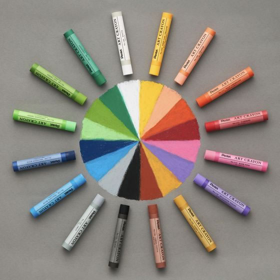 ぺんてる クレヨン ART CRAYON アートクレヨン セット 16色 PTAC-16 1ｾｯﾄ（ご注文単位1ｾｯﾄ）【直送品】