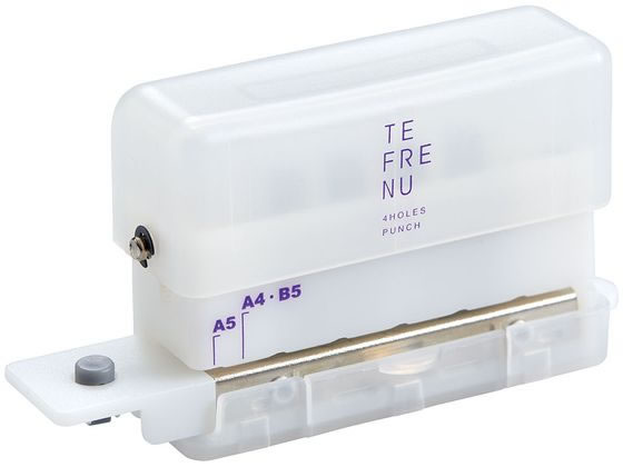 キングジム テフレーヌ 4穴ミニパンチ 白 TEP10-W 1個（ご注文単位1個）【直送品】