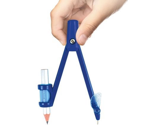 クツワ 回しやすいコンパス 鉛筆用 ハードケース入 CP236 1個(ご注文単位1個)【直送品】