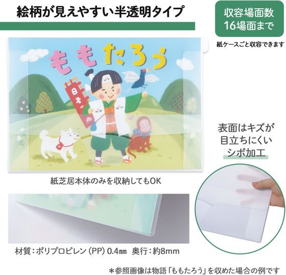 プラス 紙芝居ケース 10冊パック クリアー 84115 FL-131K 1ﾊﾟｯｸ（ご注文単位1ﾊﾟｯｸ）【直送品】