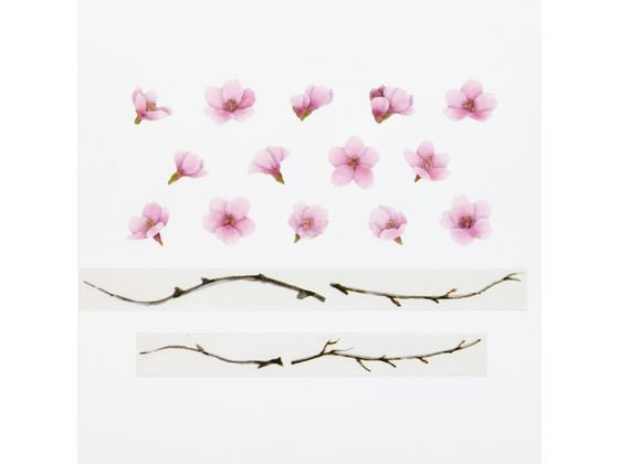 bande マスキングロールステッカー 河津桜の木 BDA777 1ｾｯﾄ（ご注文単位1ｾｯﾄ）【直送品】